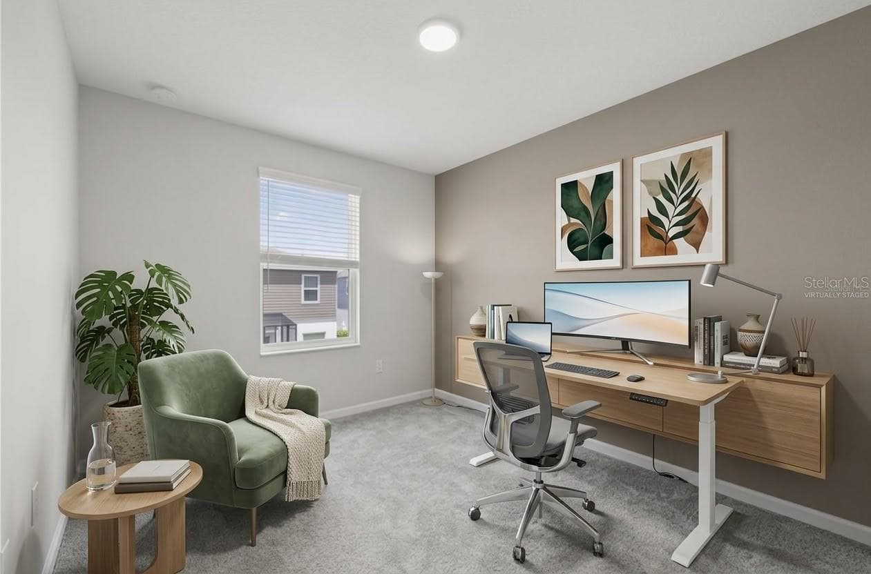 Bedroom 2 - Virtually Staged - 14856 HARVEST ST, ORLANDO