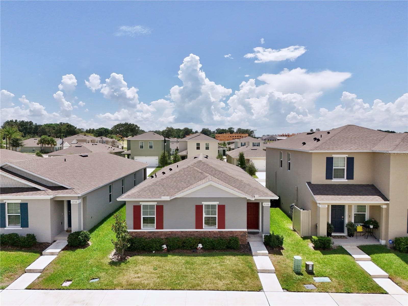 Aerial Front View - 5356 HAYLOFT DR, APOPKA