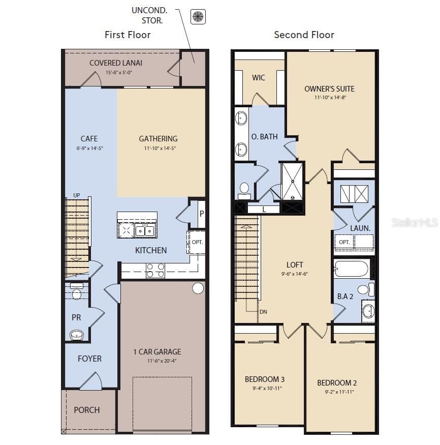 Floor Plan - Floor One - 3439 SOMERSET LAKES STREET, ORLANDO