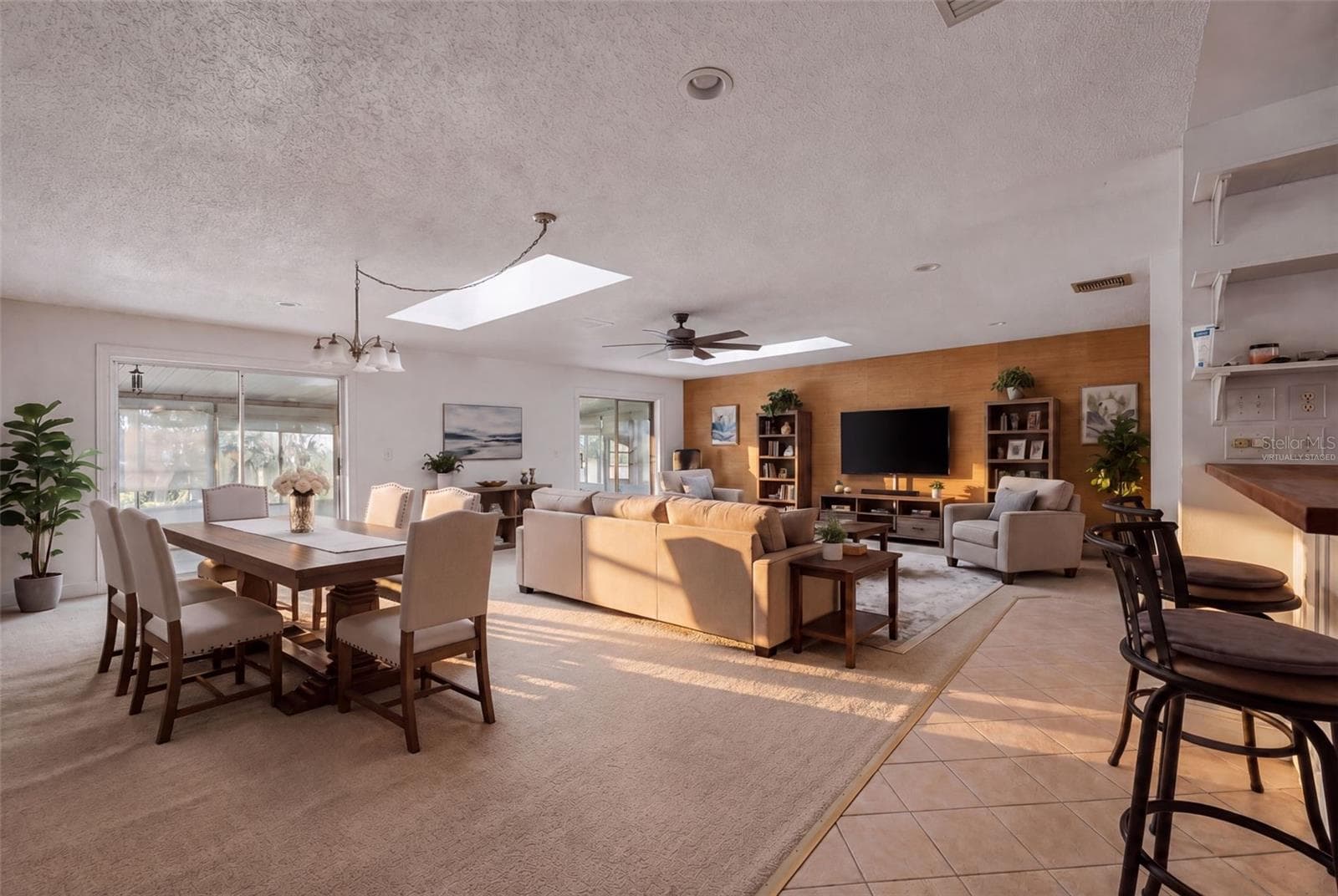 virtually staged ling room - 5257 WILDFLOWER RD, ORLANDO