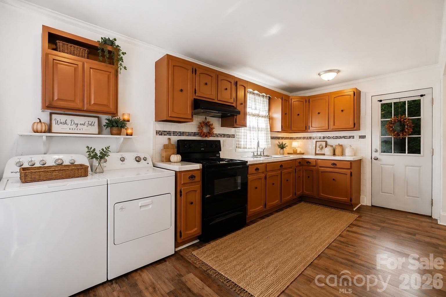 Kitchen & Laundry - Virtually Staged - 714 Parker Street, Albemarle