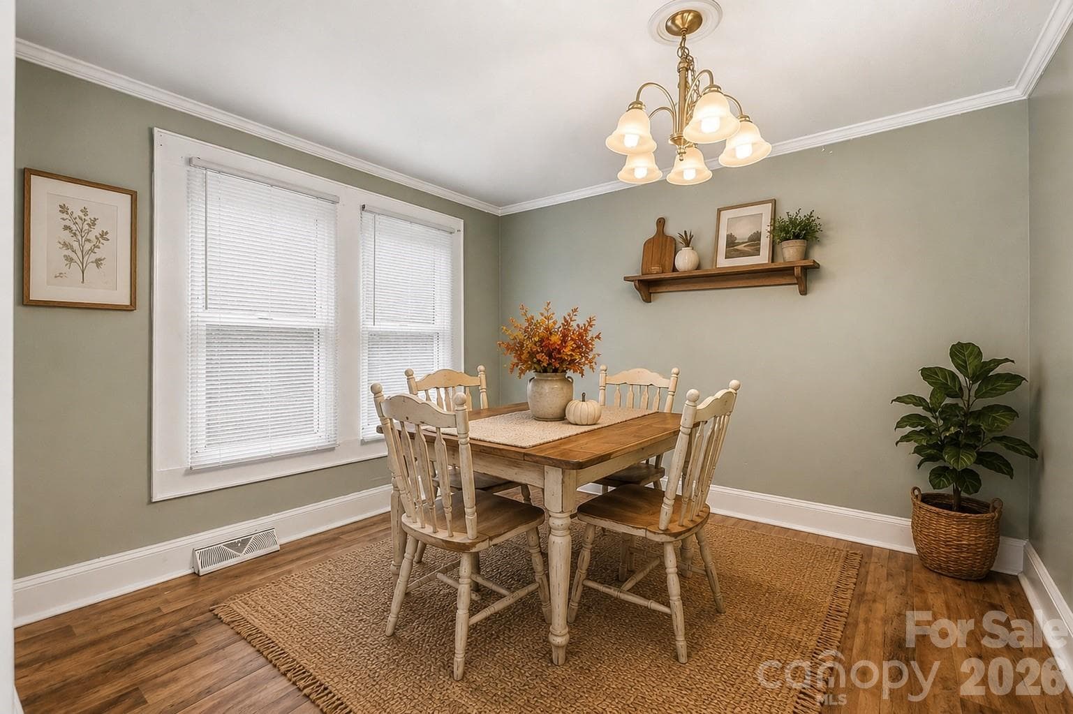 Dining Room - Virtually Staged - 714 Parker Street, Albemarle
