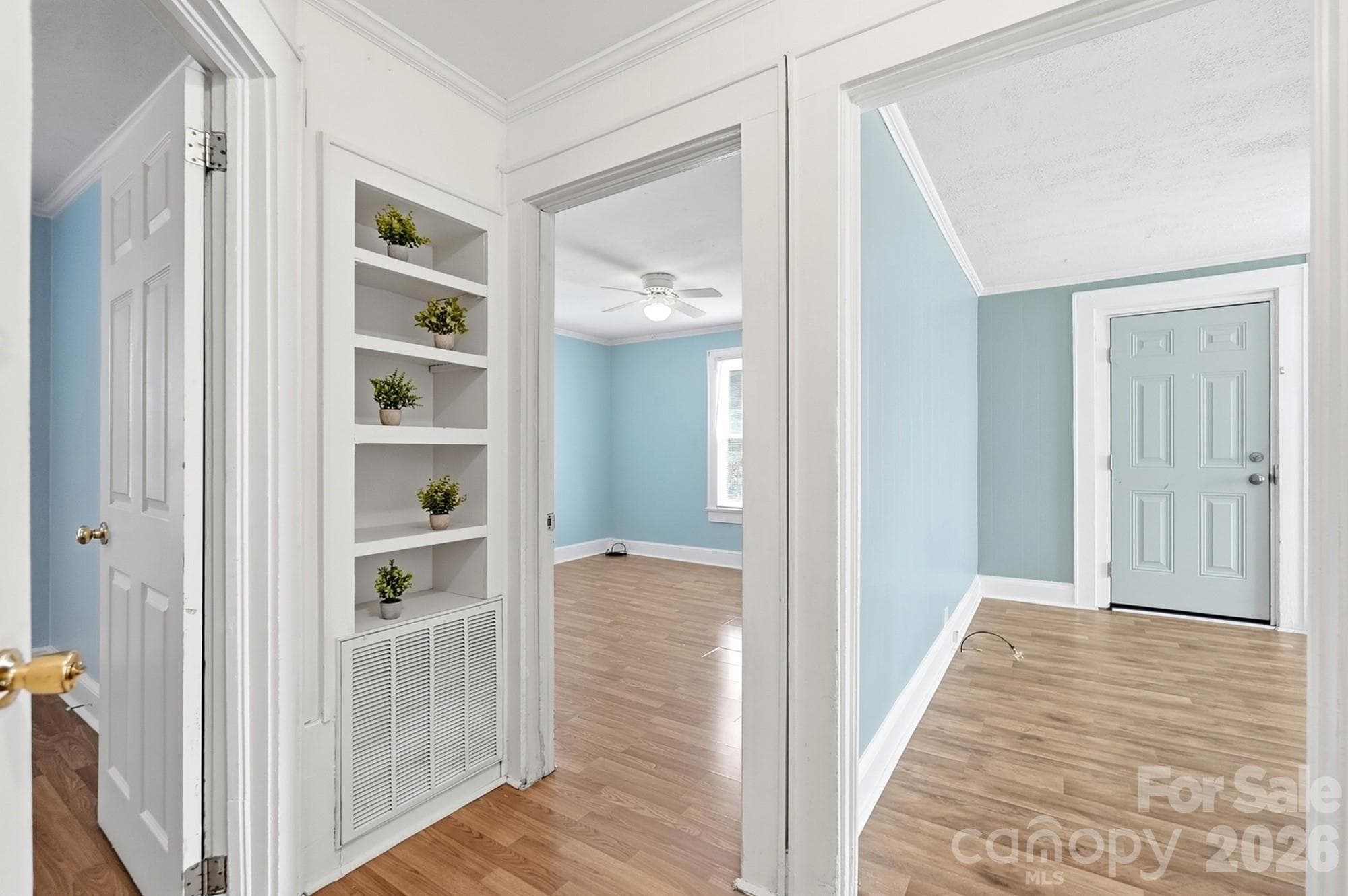 Hallway area - Stairs to upstairs bonus room are to the right (not pictured) - 714 Parker Street, Albemarle