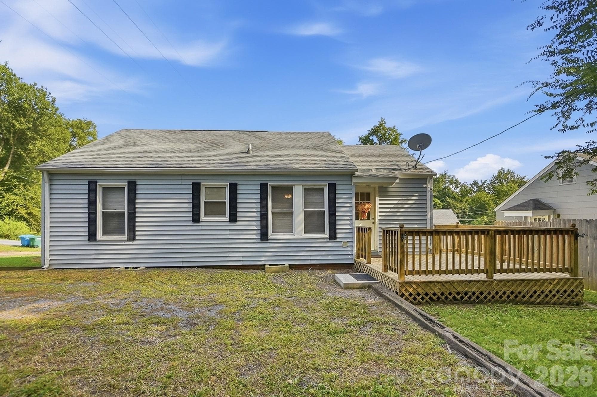 Back of the home and back deck - 714 Parker Street, Albemarle