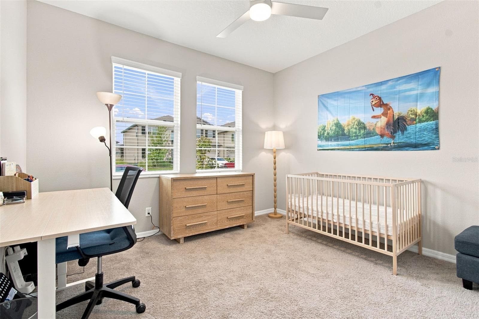 Bedroom 4 - perfect for a home office. - 31840 SAPNA CHIME DR, WESLEY CHAPEL