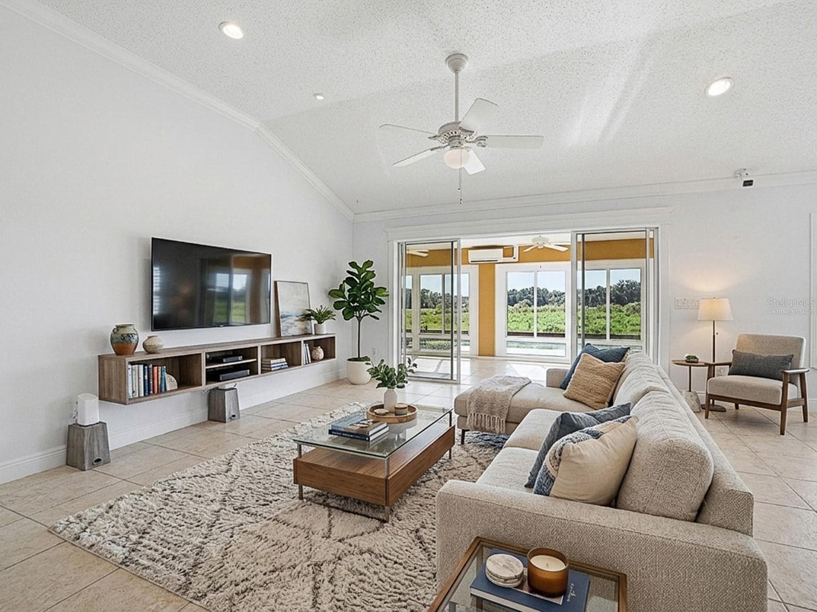 Living Room - Virtually Staged - 622 MAYBANK LOOP, THE VILLAGES