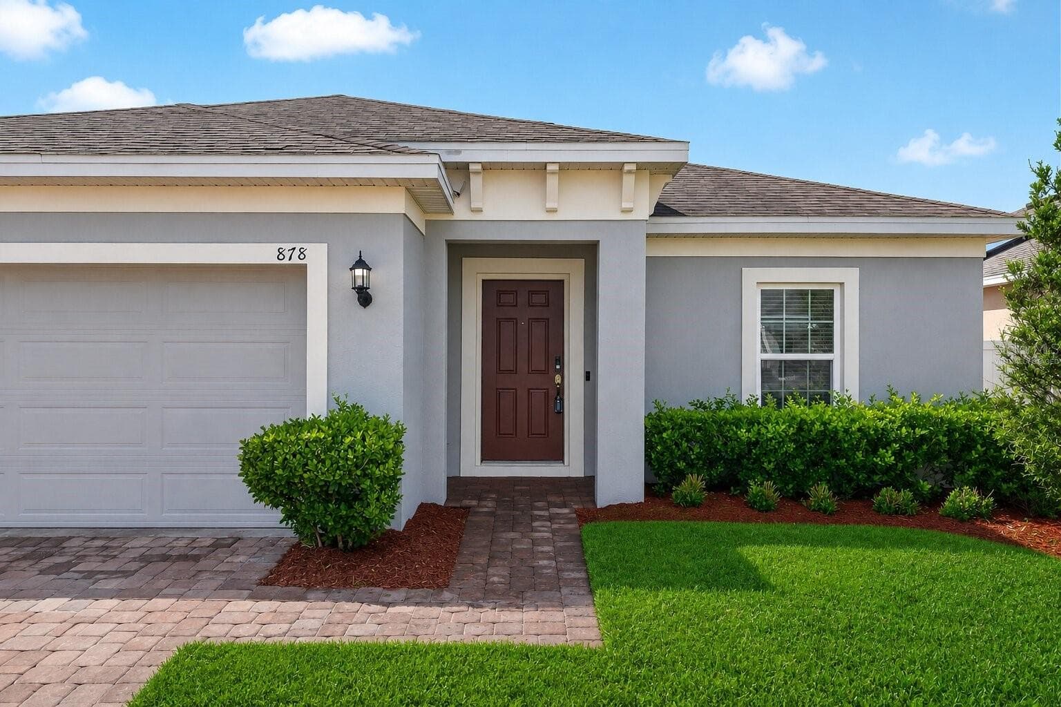 Virtually Staged Front Door - 878 BENJAMIN TRL, DAVENPORT