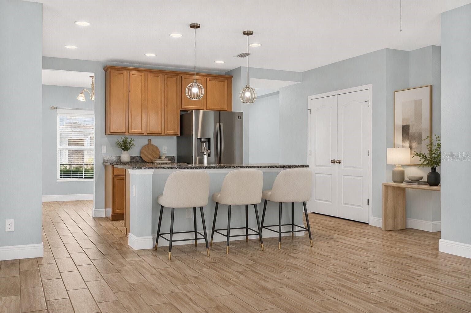 Virtually Staged Kitchen with Breakfast nook - 878 BENJAMIN TRL, DAVENPORT