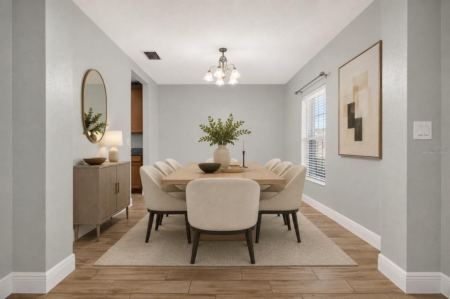 Virtually Staged Dining Area - 878 BENJAMIN TRL, DAVENPORT