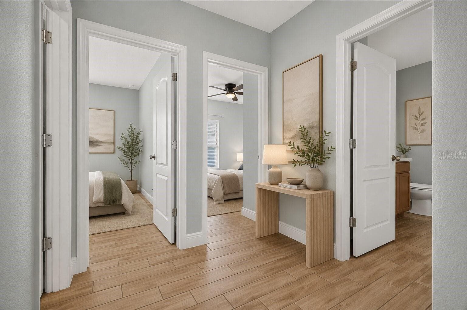 Virtually Staged Bedroom Hallway - 878 BENJAMIN TRL, DAVENPORT