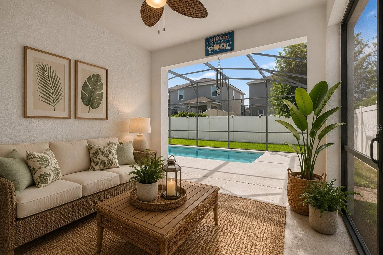 Virtually Staged Lanai - 878 BENJAMIN TRL, DAVENPORT