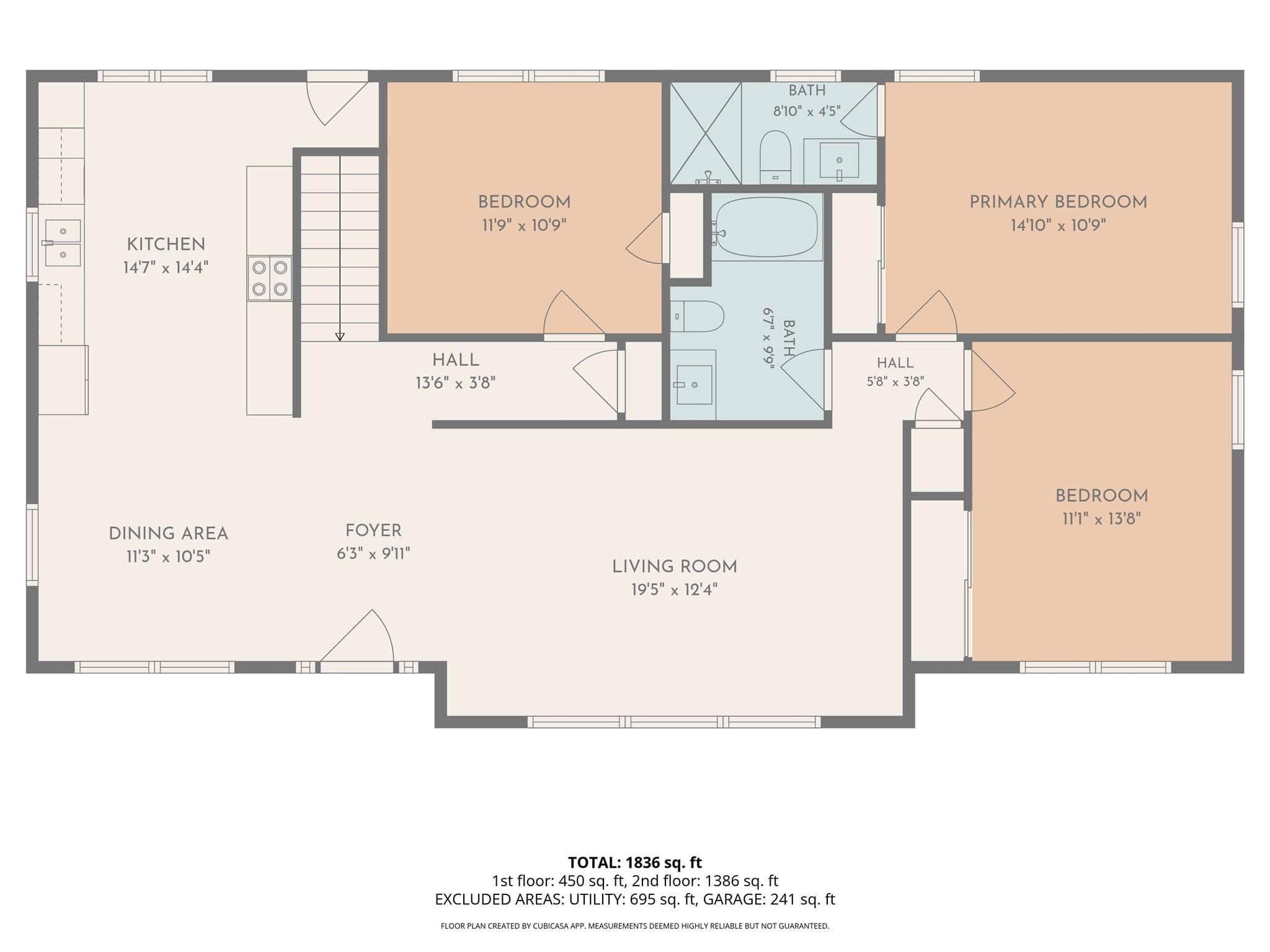 Main Level Floor Plans - 340 School Road, Asheville