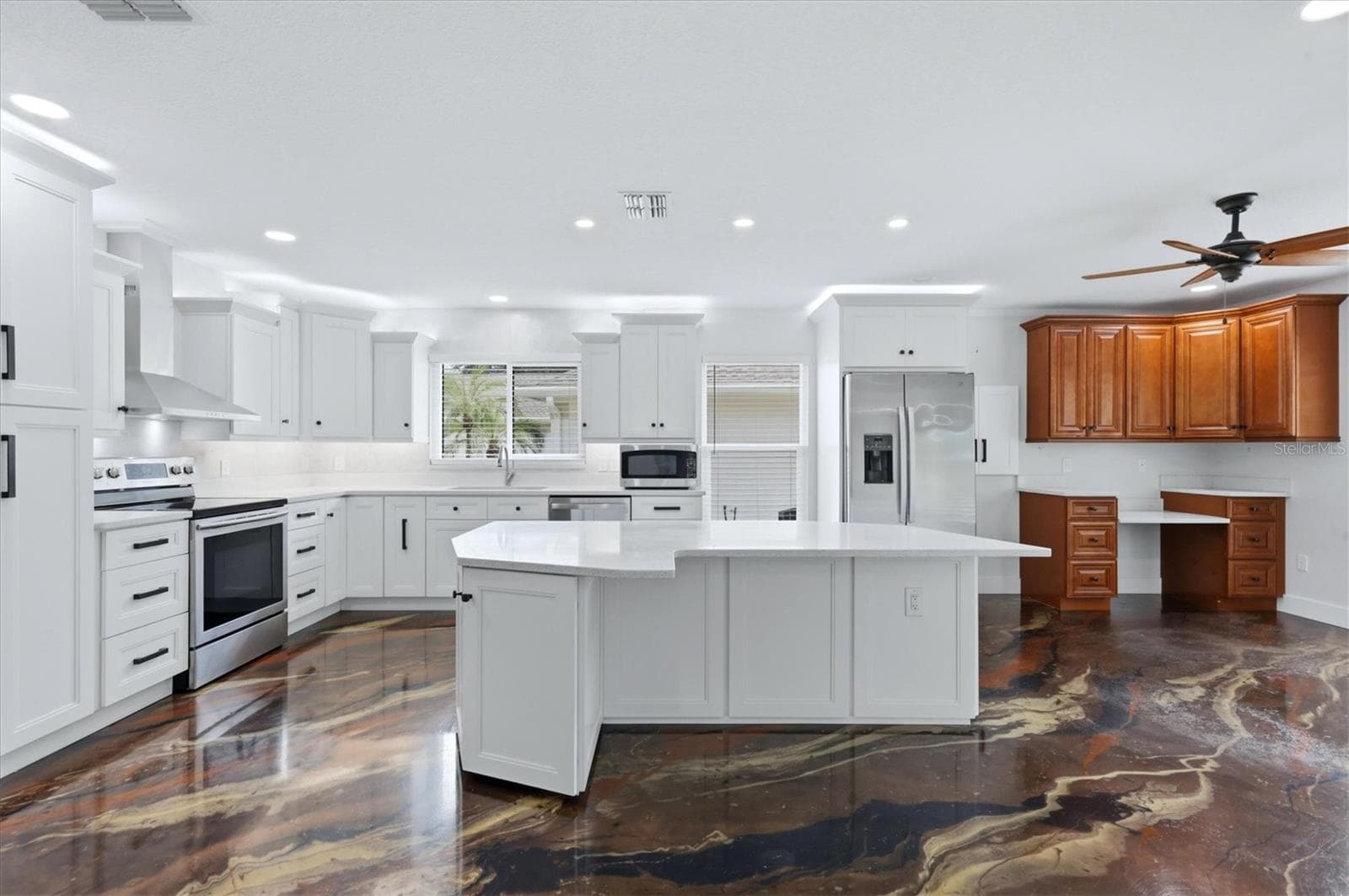 Kitchen has stainless steel appliances and oversize island. Home has Impact windows! - 259 PARK FOREST BLVD, ENGLEWOOD