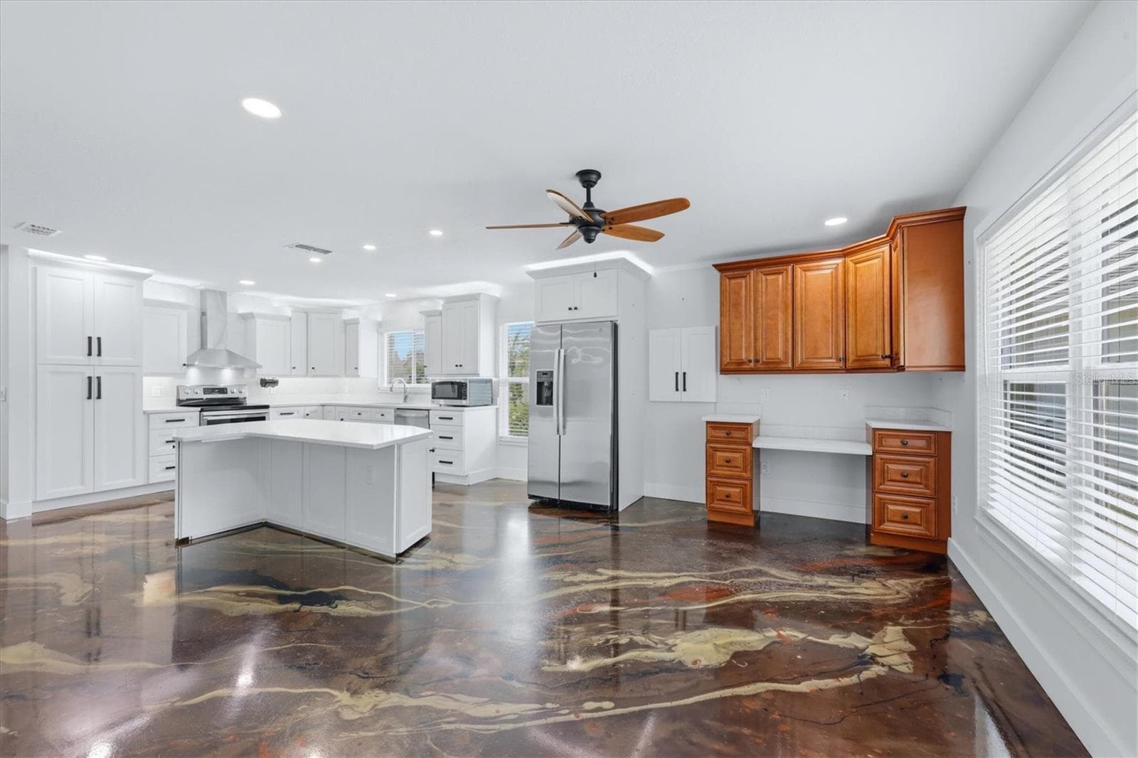 The kitchen has addtional space for dining and office. - 259 PARK FOREST BLVD, ENGLEWOOD