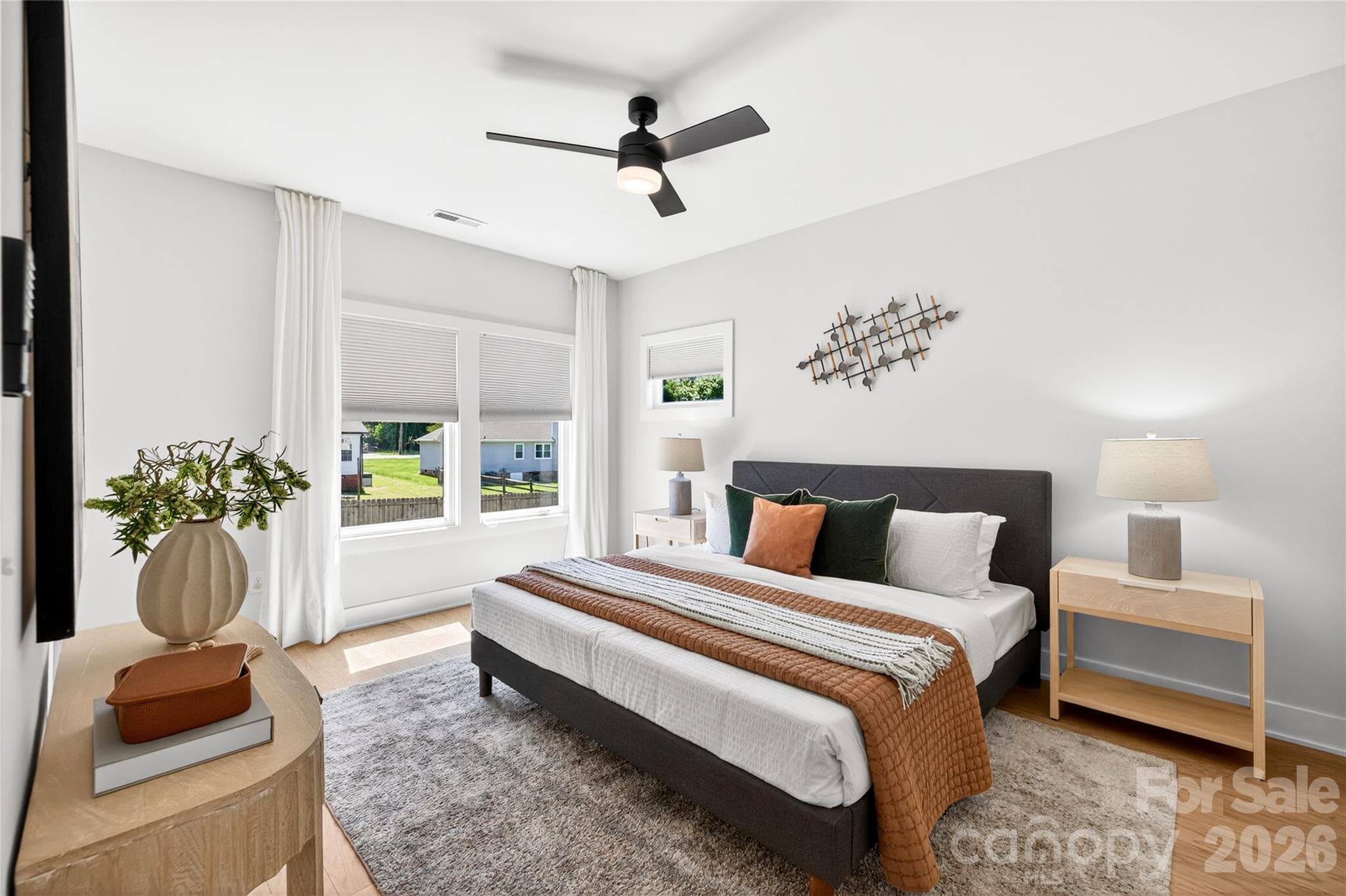 Owner's suite features wood floors. - 5044 Double Lakes Drive, Charlotte