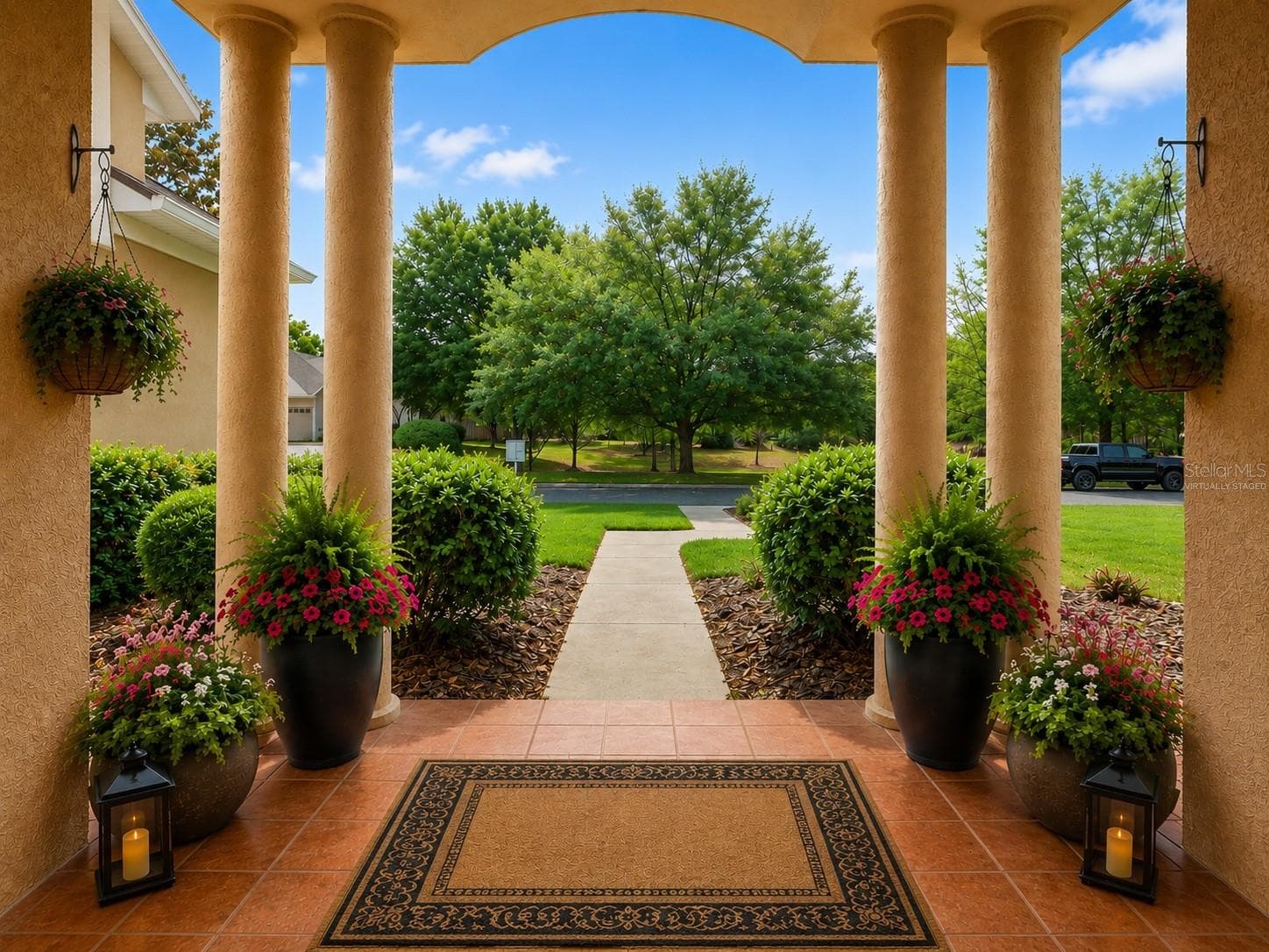 Virtually staged view from front door - 1446 SW 87TH ST, GAINESVILLE