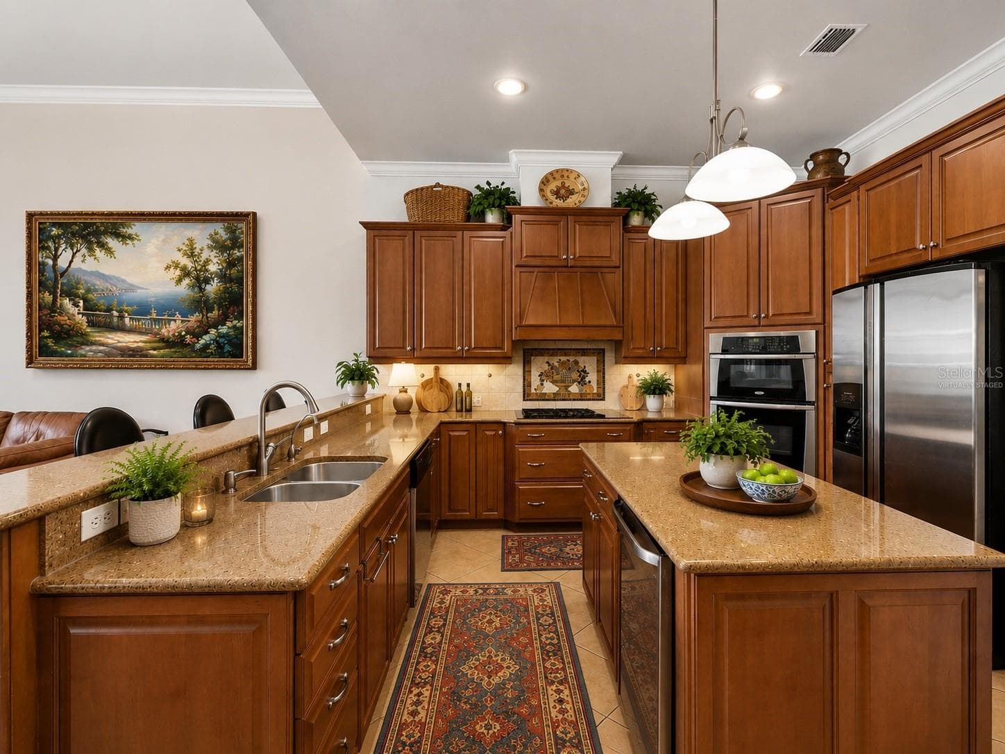 Large chef's kitchen virtually staged - 1446 SW 87TH ST, GAINESVILLE