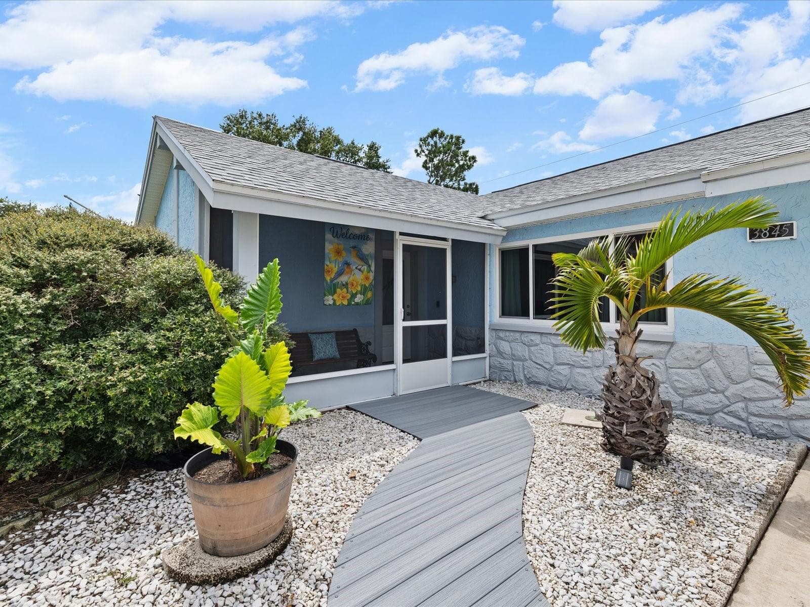 Beautiful Tropical Entrance - 3845 MING TREE DR, NEW PORT RICHEY