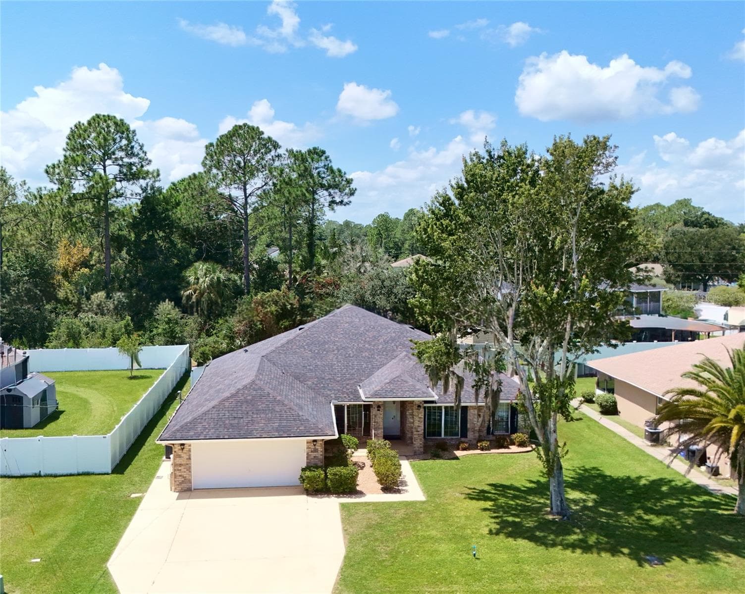 Aerial View of the Exterior of the Home - 38 PRINCESS ROSE DR, PALM COAST