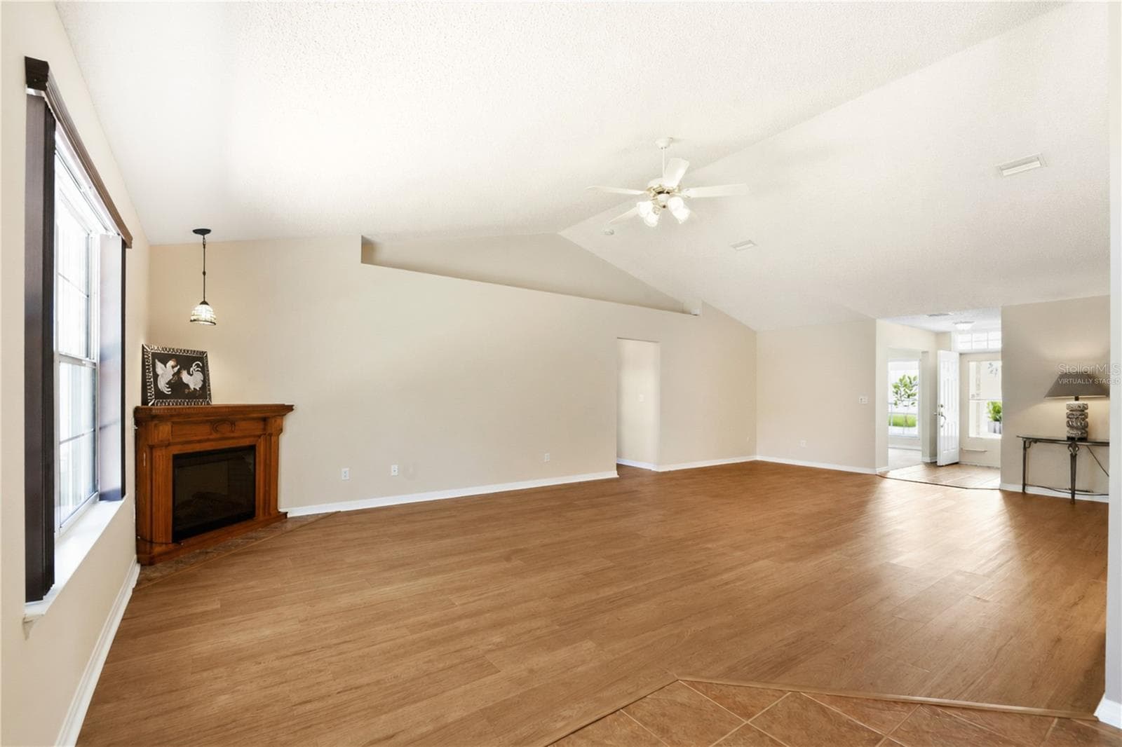 Virtually staged Rear of the Home to the Front Entrance - 38 PRINCESS ROSE DR, PALM COAST