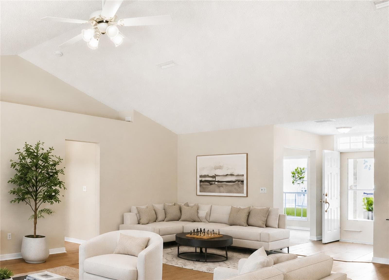 Virtually staged Great Room - 38 PRINCESS ROSE DR, PALM COAST