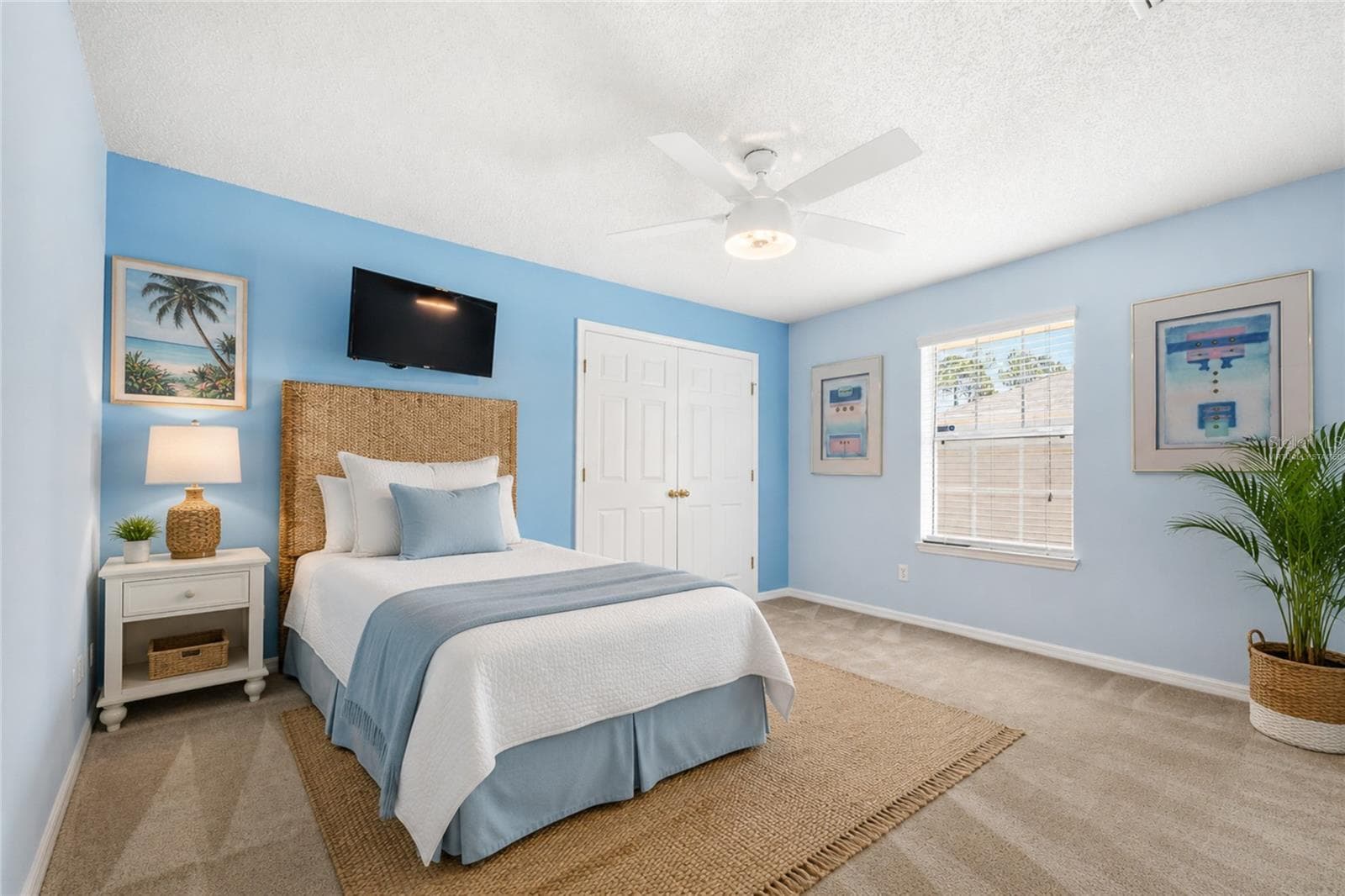 Virtually Staged Bedroom 2 - 38 PRINCESS ROSE DR, PALM COAST