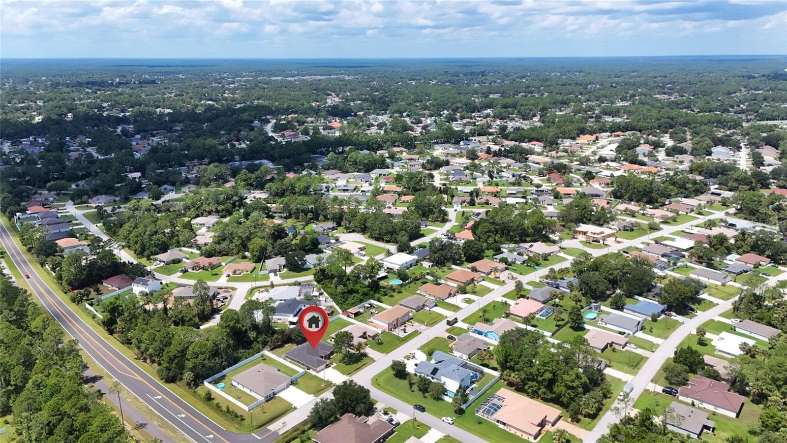 Aerial View - 38 PRINCESS ROSE DR, PALM COAST