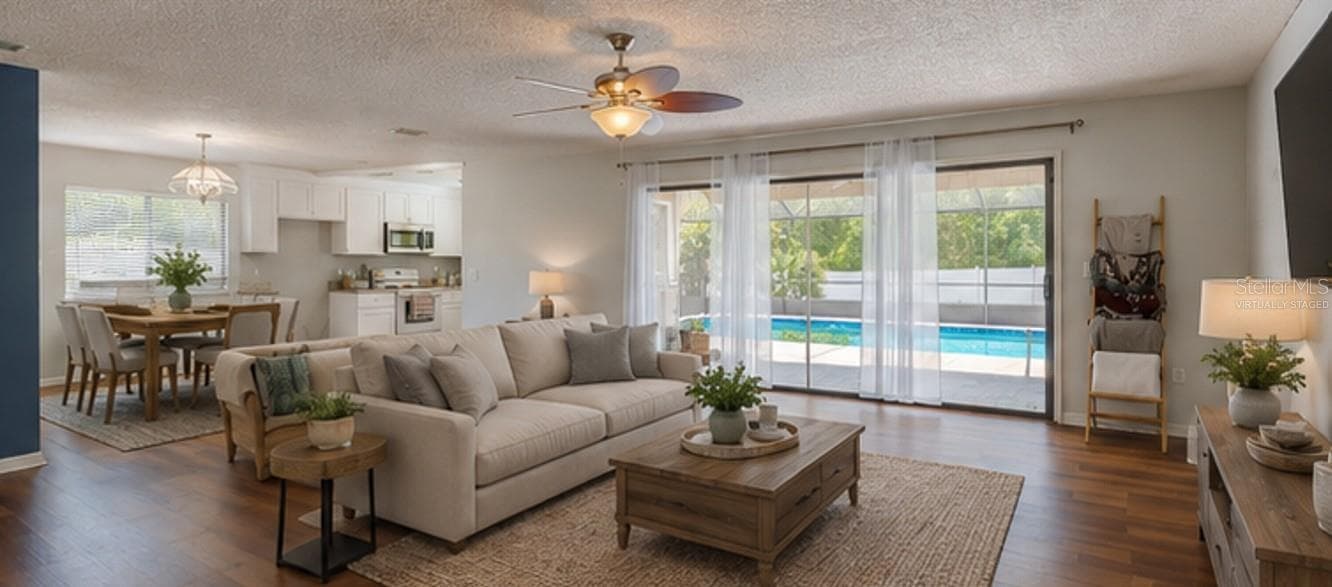 Virtually Staged Great Room - 1040 W VILLAGE GREEN RD, DELAND