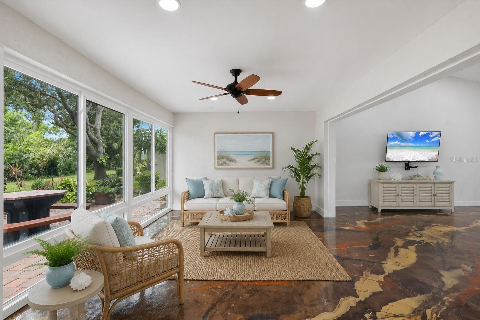 Virturally Staged Florida Room. - 259 PARK FOREST BLVD, ENGLEWOOD