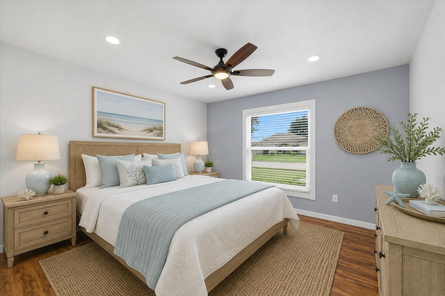 Virutally Staged Guest Bedroom - 259 PARK FOREST BLVD, ENGLEWOOD