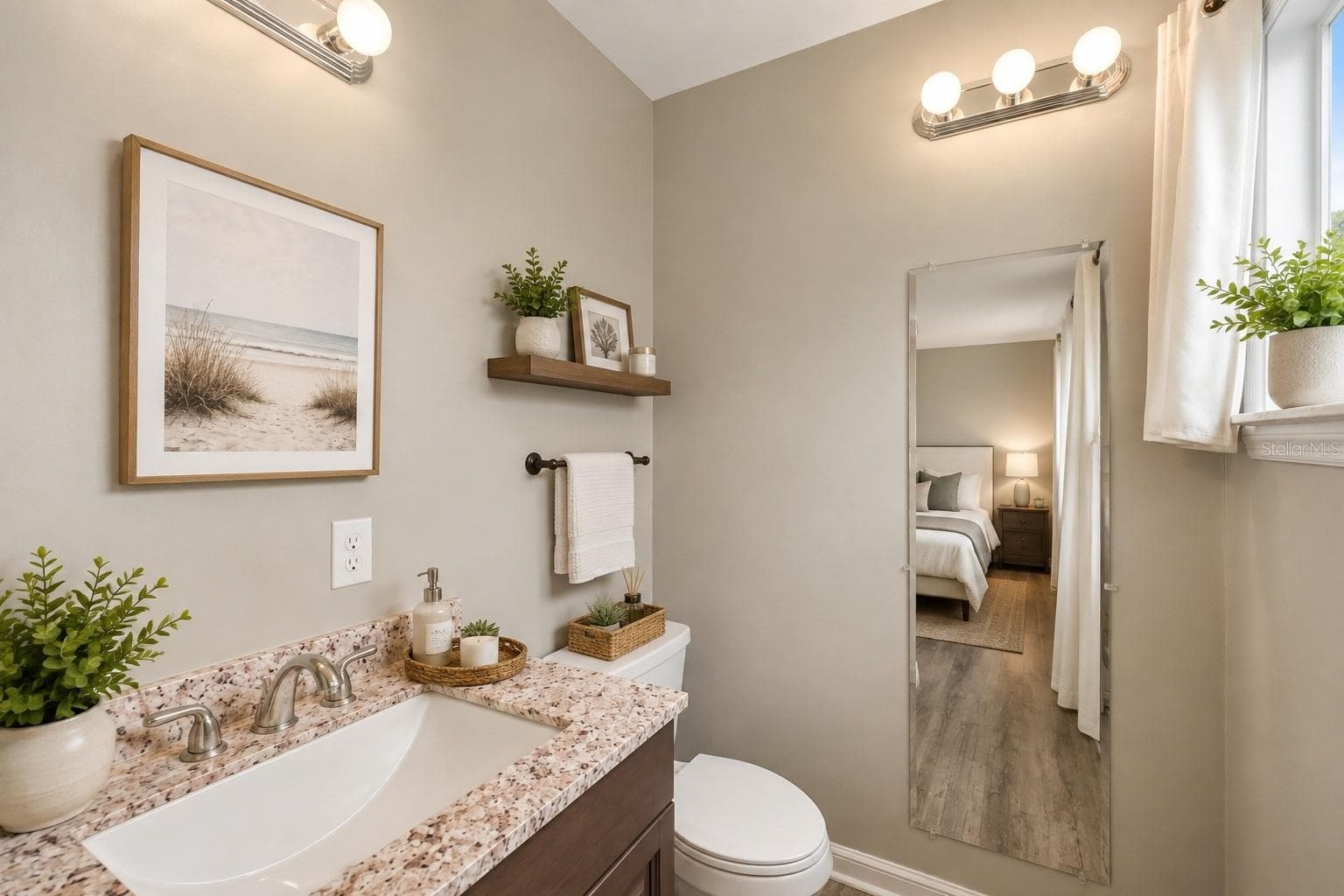 Half bath in master bedroom - 4394 LIBRARY ST, PORT CHARLOTTE