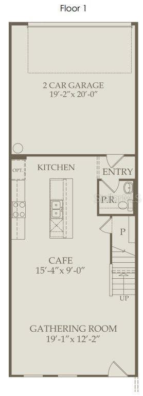 Floor Plan - Floor One - 11547 HARBORVIEW STREET, ORLANDO