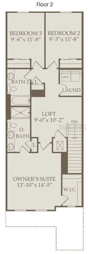 Floor Plan - Floor Two - 11547 HARBORVIEW STREET, ORLANDO