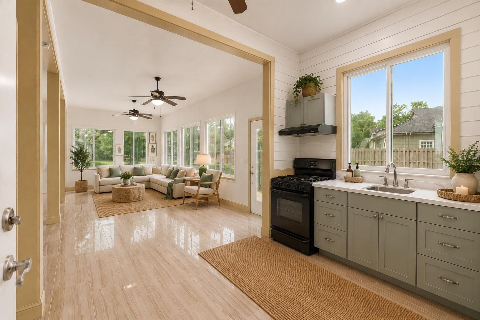 Enjoy entertaining in the air conditioned sunroom, virtually staged - 1446 SW 87TH ST, GAINESVILLE