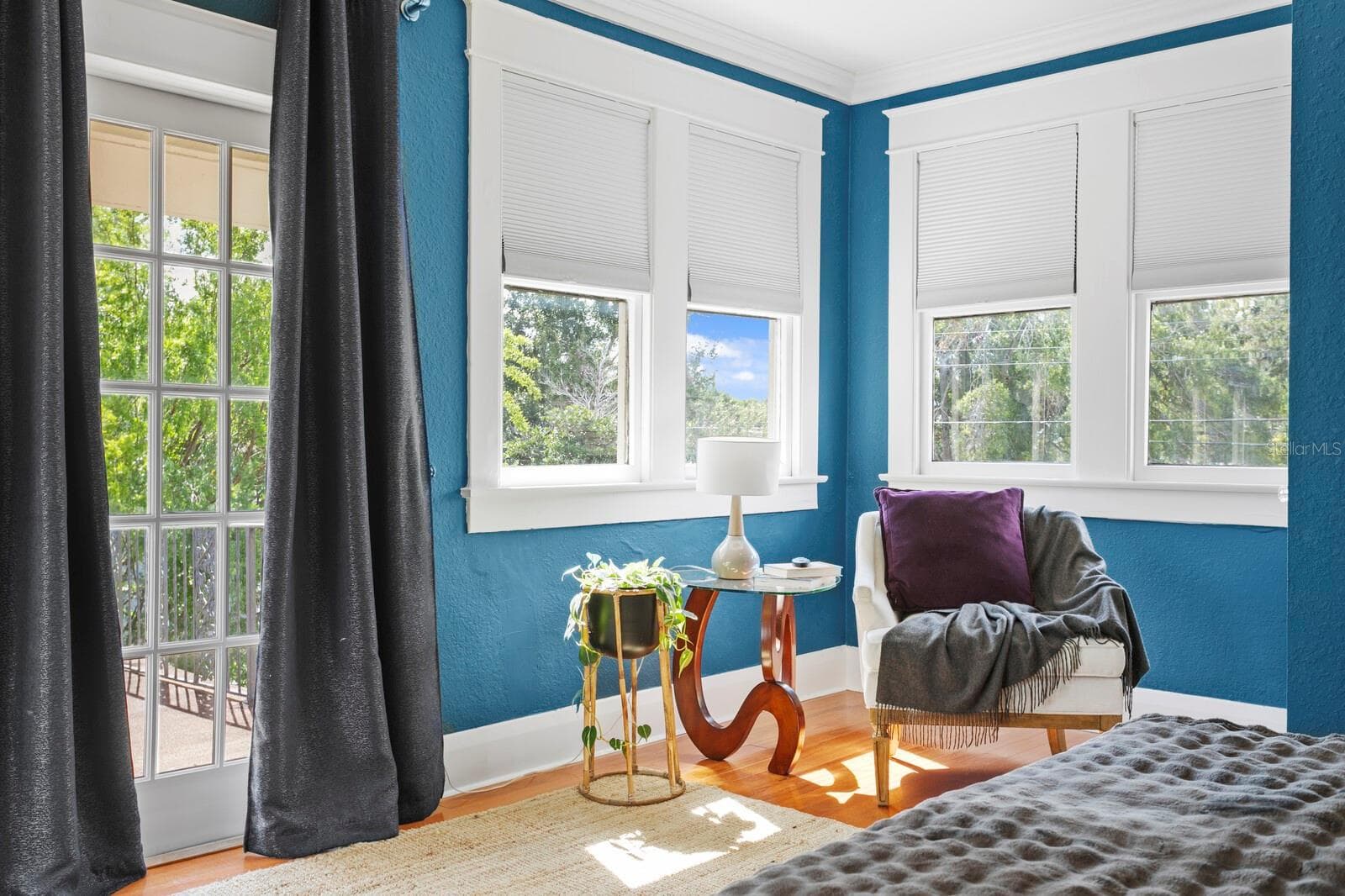 OWNER'S BEDROOM, W/DOOR TO TERRACE - 705 W WEST ST, TAMPA