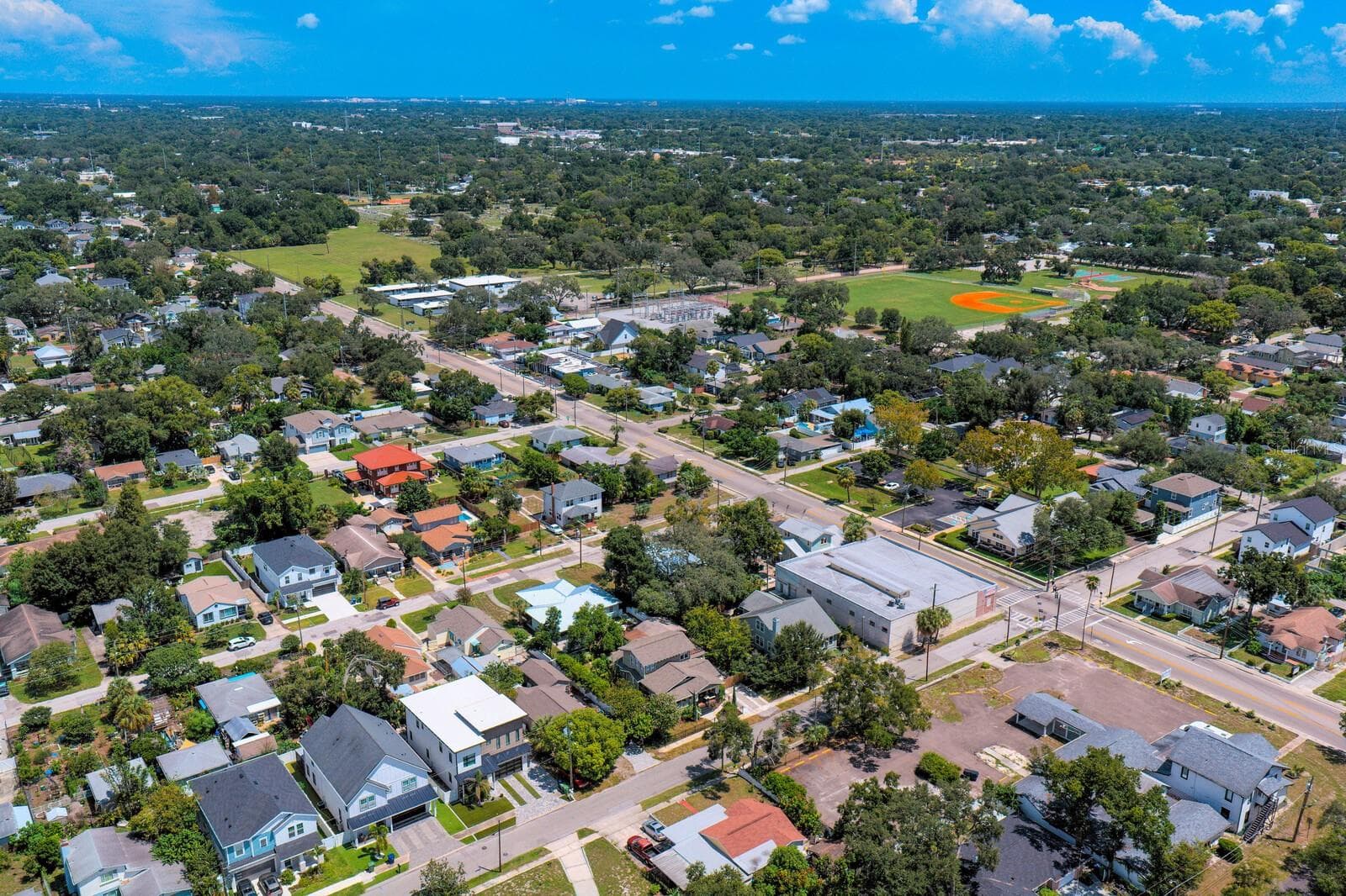 AERIAL VIEW - 705 W WEST ST, TAMPA