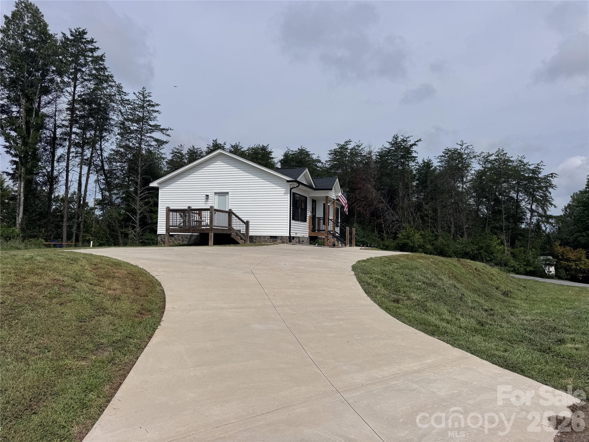 View from driveway - 3535 High West Drive, Lenoir