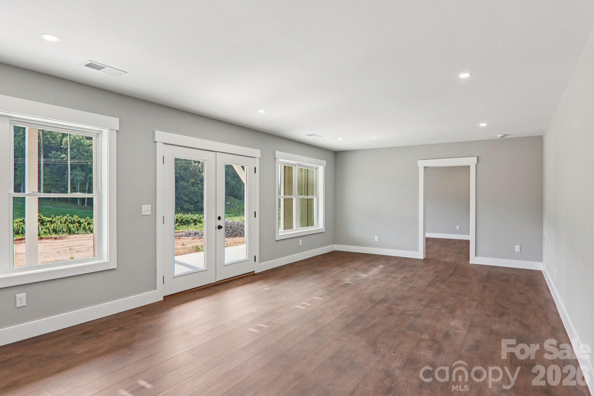Walkout basement with separate driveway and entrance. - 1060 California Creek Road, Mars Hill