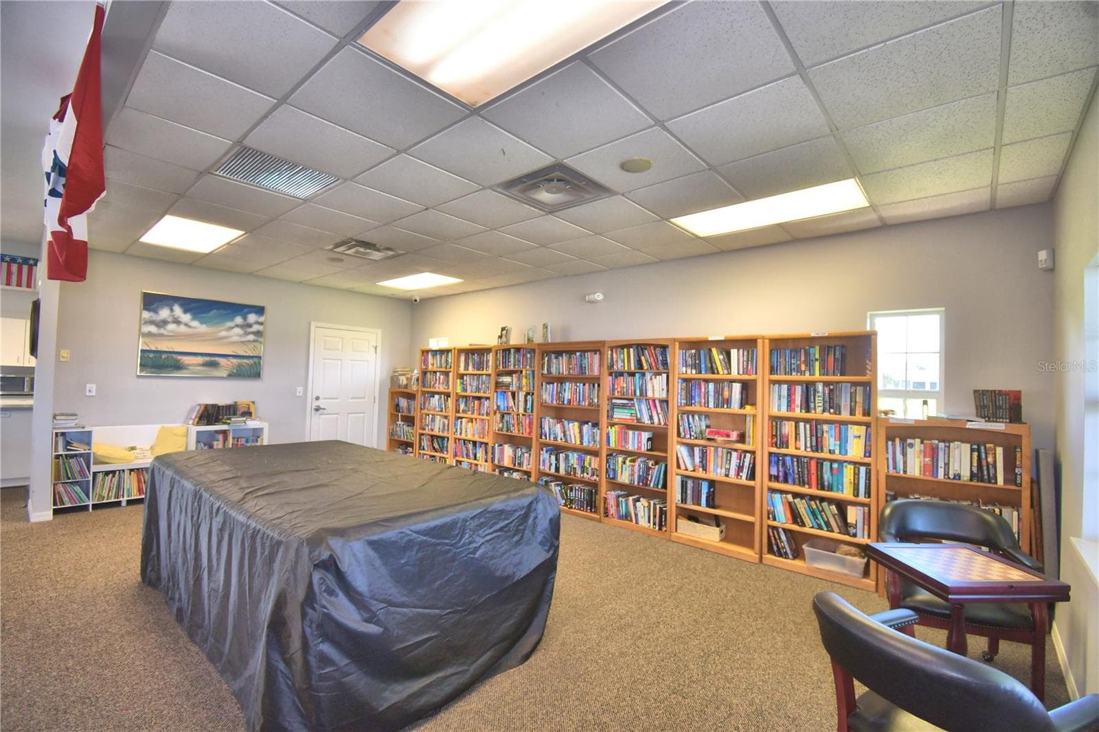 Clubhouse Interior Books & Pool Table - 4408 GLENNS LNDG, WINTER HAVEN
