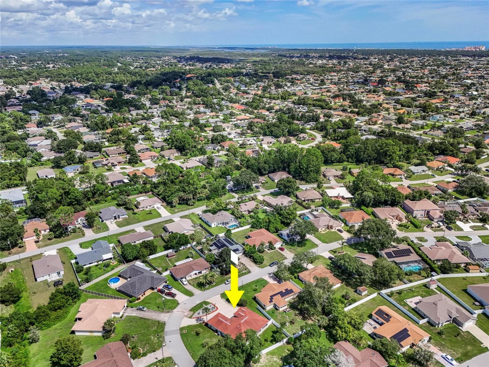 Aerial View - 43 FOLSON LN, PALM COAST