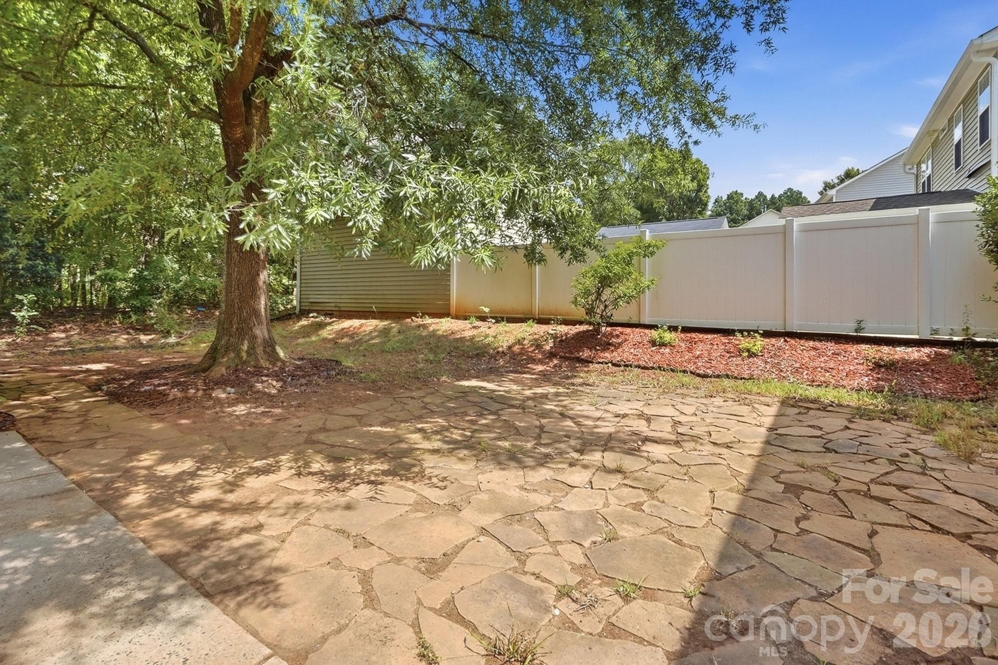 Partially fenced with plenty of privacy - 11402 Heritage Green Drive, Cornelius