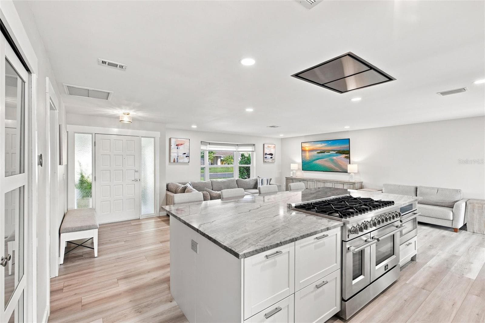 Kitchen and Living Room - 302 DEGAS DR, NOKOMIS