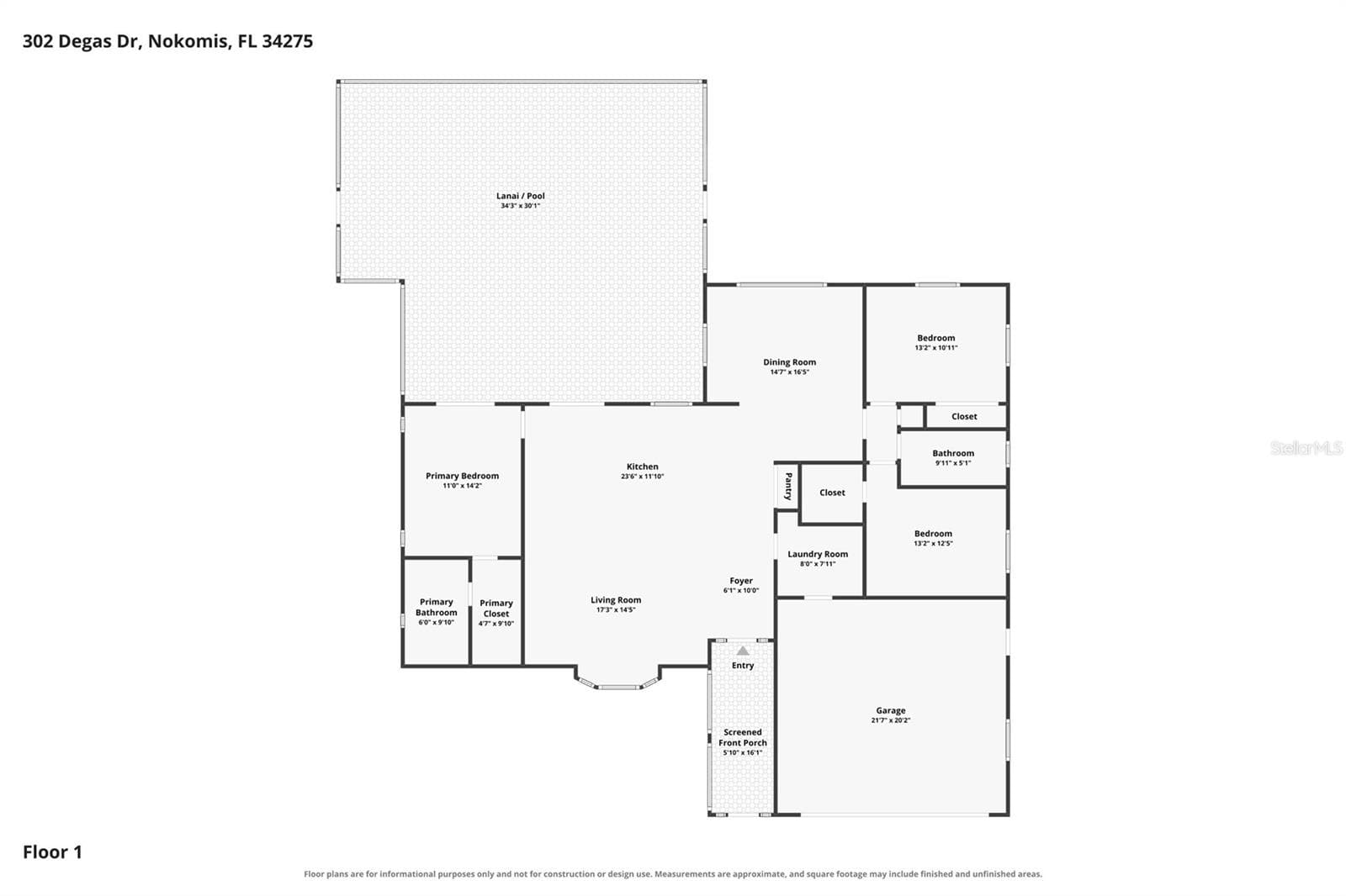 Floor Plan - 302 DEGAS DR, NOKOMIS
