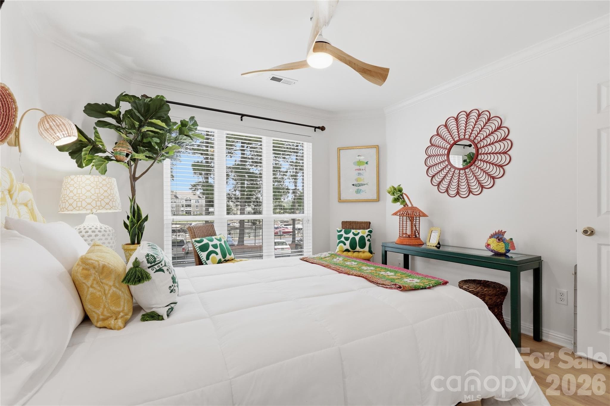 Second bedroom provides inviting accommodations for guests. - 932 Southwest Drive, Davidson