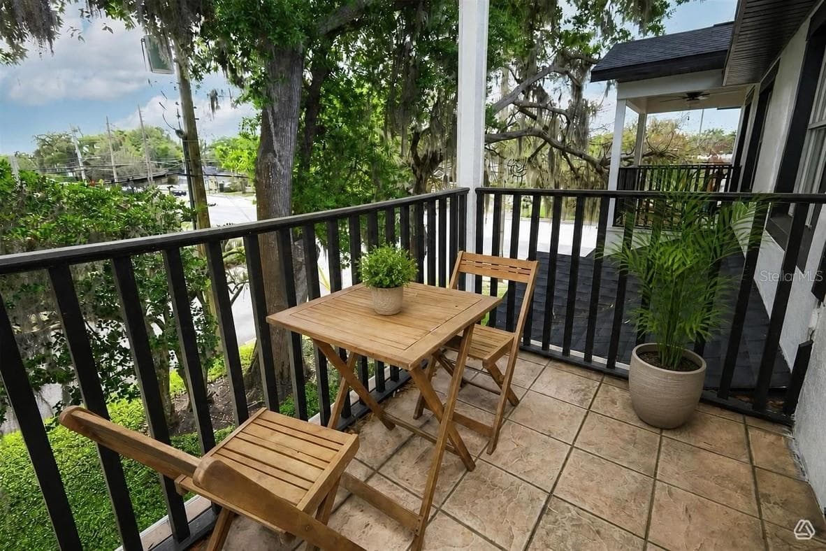 Balcony off primary bedroom - 2202 ELIZABETH AVE #B, ORLANDO
