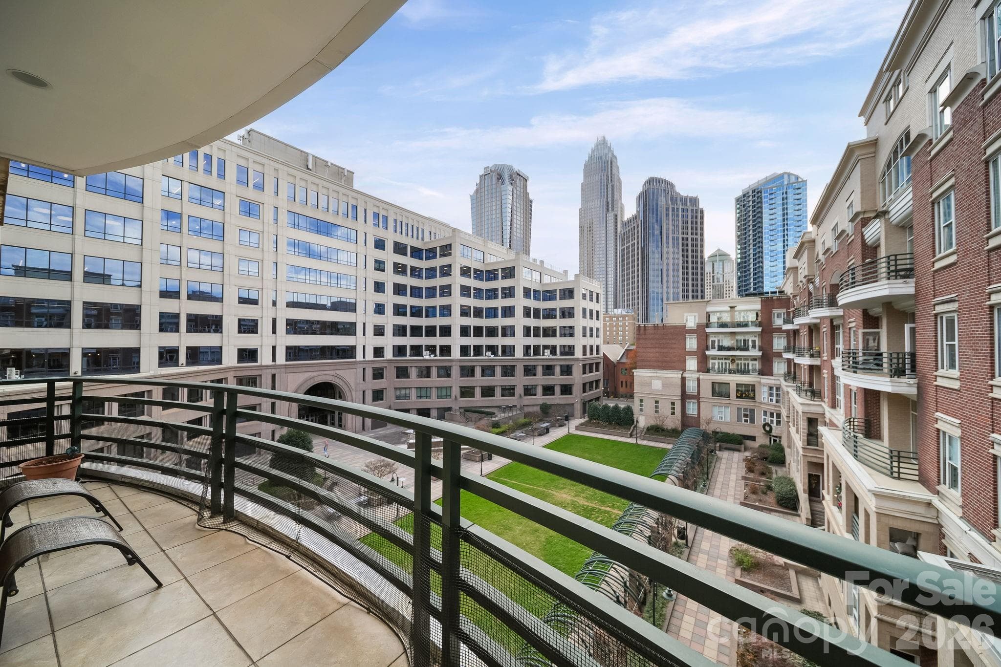 Balcony View of Uptown Skyline - Charlotte