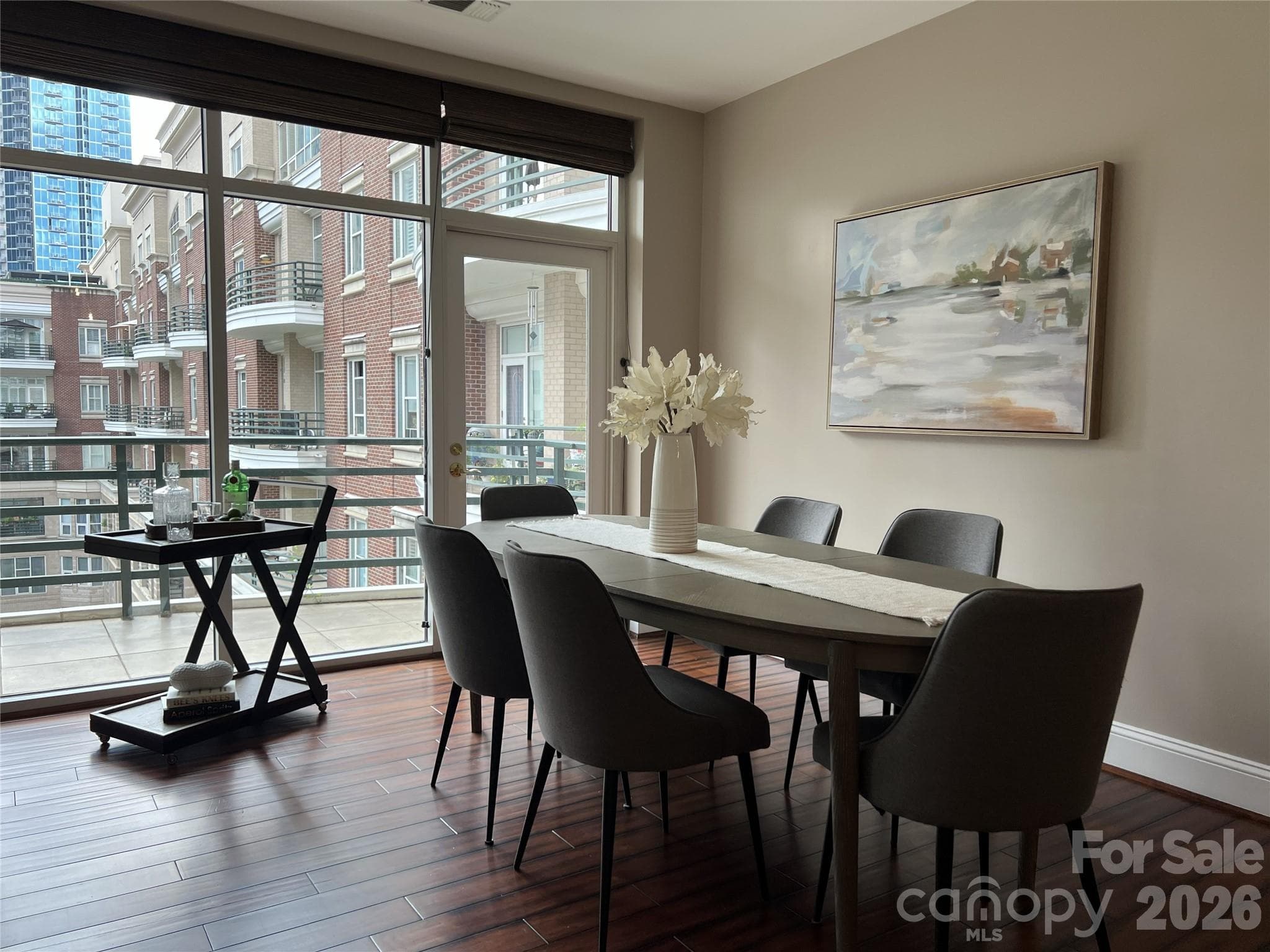 Dining Area Staged - 400 N Church Street, Charlotte