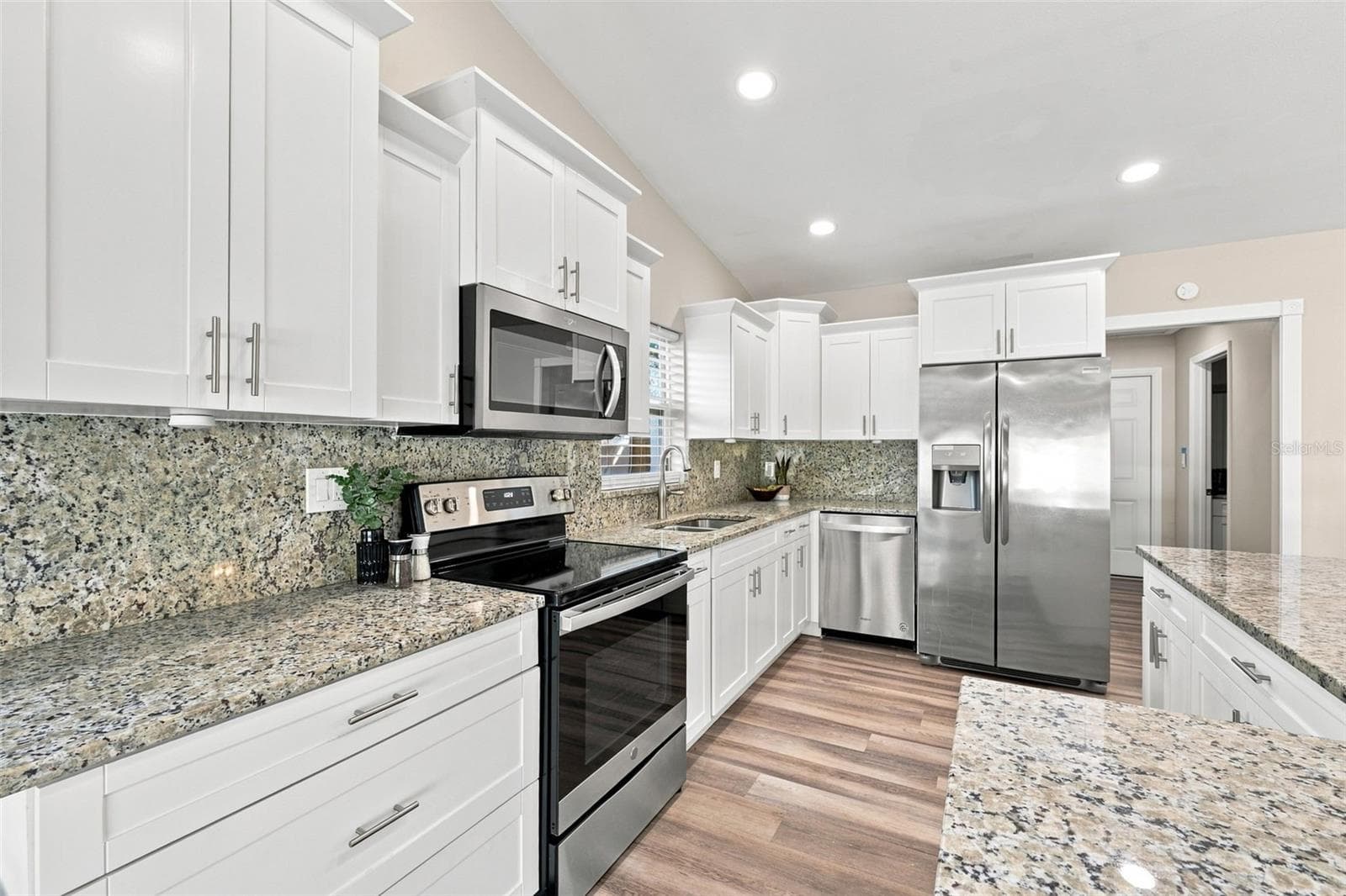 Granite counters and stainless appliances - 3276 FOX HILL DR, CLEARWATER