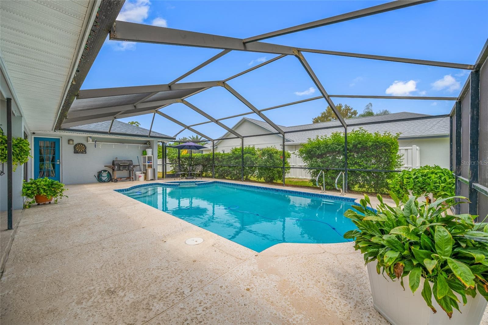 Covered Pool Area - 3225 HEARTHSTONE CT, HOLIDAY