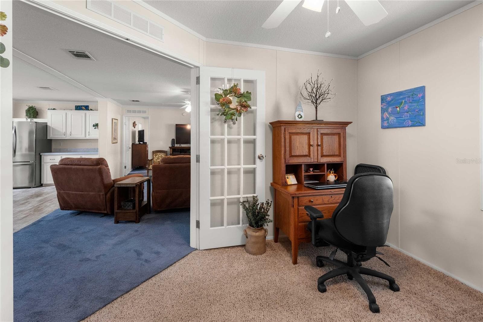 Office/den has double french doors. - 38417 MONET DR, ZEPHYRHILLS